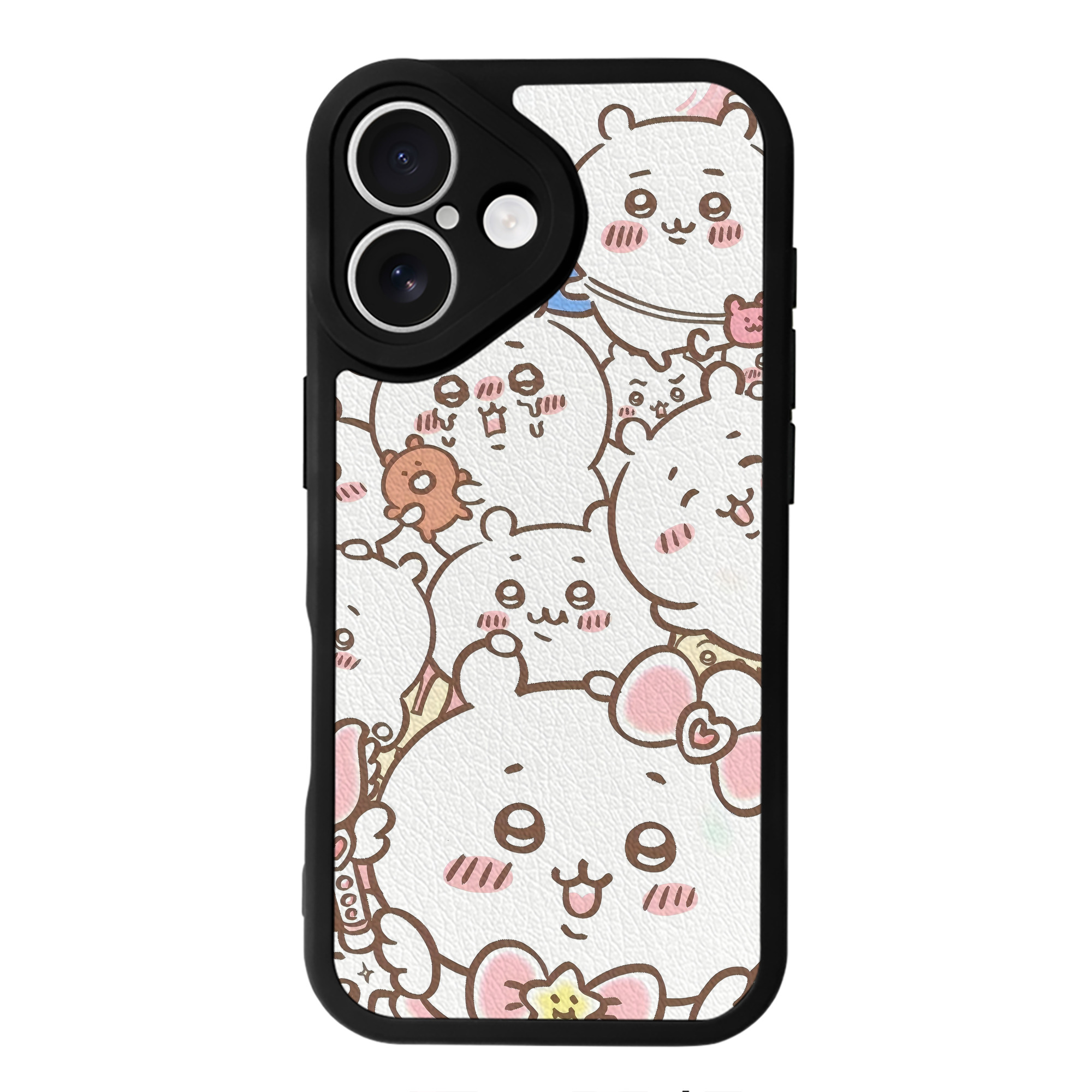 （画像用） ちいかわ Chii-kawa 【iPhone 16シリーズ対応】シリコンスマホケース（レザー調） 材質：シリコン